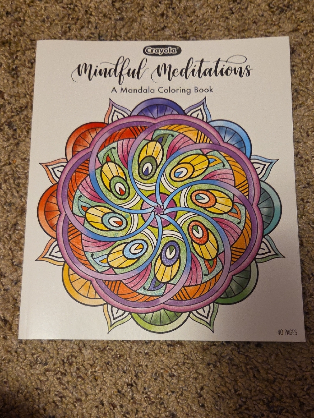 Crayola Mandala Coloring Book - Used (Read Description)